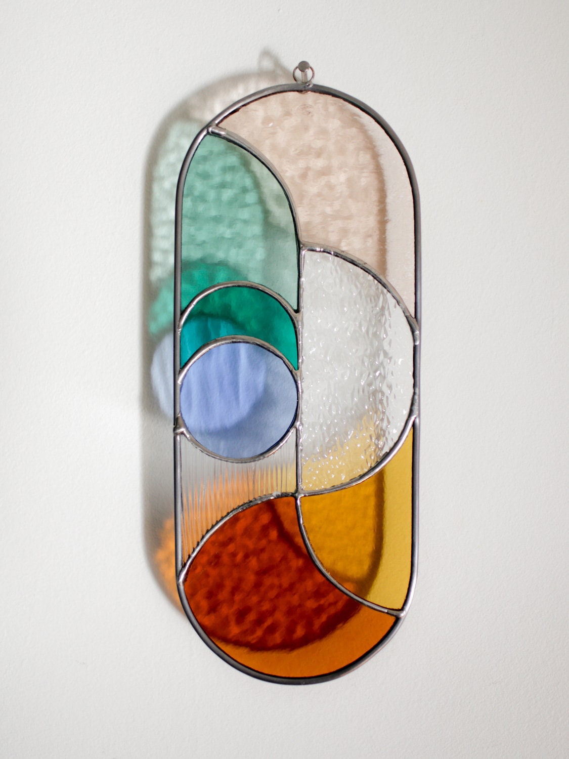Nowoczesny witrażowy łapacz słońca - suncatcher