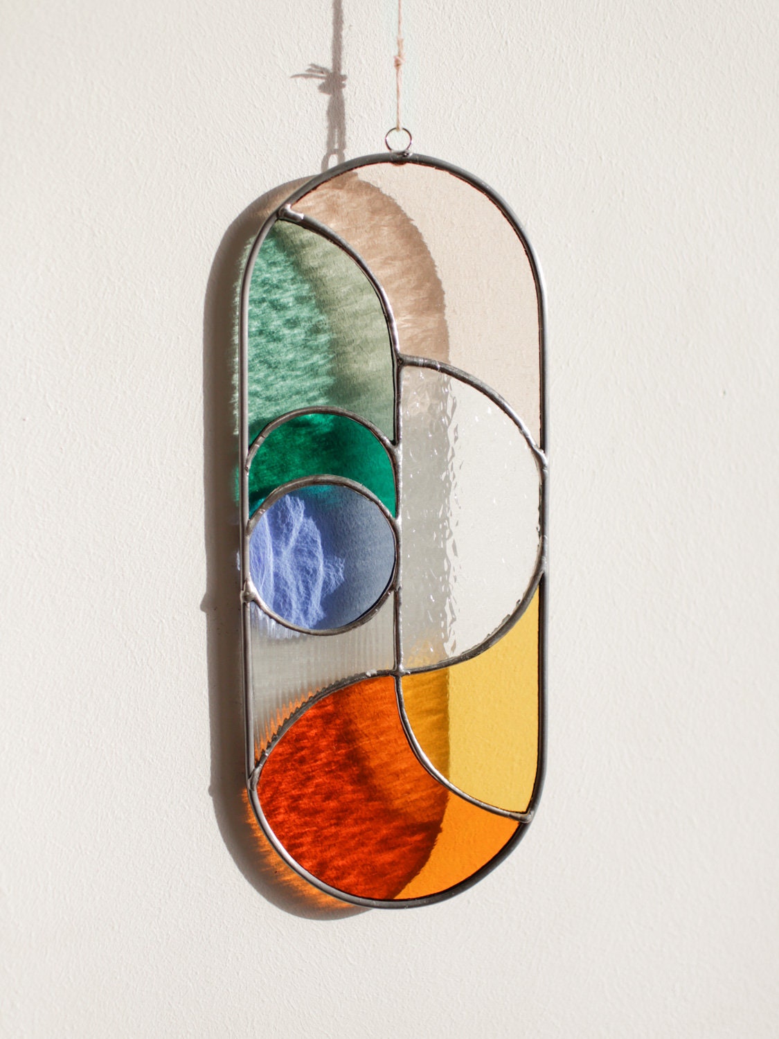 Nowoczesny witrażowy łapacz słońca - suncatcher